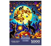 Puzzle 1000 Piezas Halloween Rompecabezas 38x26cm/1000pcs Regalos para Adultos Y Niños Cartón 100% Reciclado Creative Intelectual Desafío