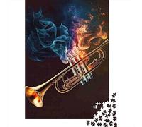 Puzzle 1000 Piezas Humo de Fuego de Trompeta Rompecabezas 70x50cm/1000pcs Regalos para Adultos Y Niños DIY Creative Intelectual Desafío