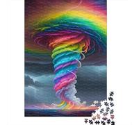 Puzzle 1000 Piezas Ilustración Colorida del Cielo de la tormenta Rompecabezas 38x26cm/1000pcs Regalos para Adultos Y Niños DIY Juegos Únicos De Desafío
