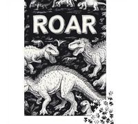 Puzzle 1000 Piezas Ilustraciones de Dinosaurios Rompecabezas 38x26cm/1000pcs Regalos para Adultos Y Niños DIY Descompresión