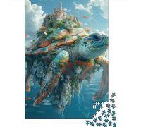 Puzzle 1000 Piezas Isola Delle tartarughe galleggianti Rompecabezas 70x50cm/1000pcs Regalos para Adultos Y Niños Cartón 100% Reciclado Juegos Únicos De Desafío