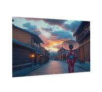 Puzzle 1000 Piezas Japón Puzzle Paisaje Rompecabezas DIY con Caja de Regalo,Pasatiempo Creativo,Regalos Originales para Mujer,Juego Familiar Actividades Creativas para Wall Decoration 75x50 cm -2248Y
