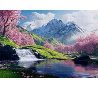Puzzle 1000 Piezas Japón Rompecabezas Adultos Monte Fuji Puzzles Desafío Imposible 75x50cm Rompecabezas DIY Pintura para Adultos y Chico Mayores 14 Años Regalos Mujeres para Decoración Del Hogar C-284