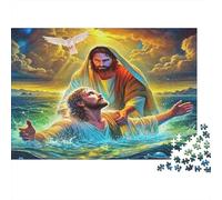 Puzzle 1000 Piezas Jesús Ora en el Mar Relax Concentración Cartón Grueso Niños +14 70x50cm