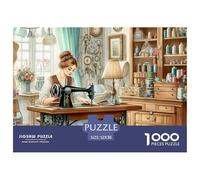 Puzzle 1000 Piezas Juego Educativo Calle Pueblo Adultos, Calle Piedra Pintoresca Árboles, Antiestrés, Idea Regalo Hogar, 52x38cm
