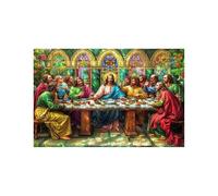 Puzzle 1000 Piezas La última Cena Puzzle 1000 Piezas Adultos Flor Educativo Rompecabezas Madera para Toda la Familia Junta, Puzzles para Reducir el Estrés y Primavera Decoracion 50 x 75Cm LZPT-03796
