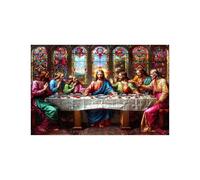 Puzzle 1000 Piezas La última Cena Puzzle 1000 Piezas Adultos Paisaje Educativo Rompecabezas Madera para Toda la Familia Junta, Puzzles para Reducir el Estrés y Primavera Decoracion 50x75Cm LZPT-03790