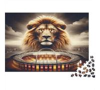 Puzzle 1000 Piezas León Arena para Adultos Papel Grueso Decoración Relajante Rompecabezas Estadio León 70x50cm/1000pcs