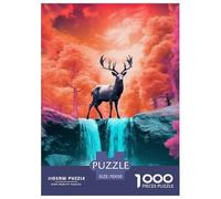 Puzzle 1000 Piezas Lonely Deer Juego Educativo Pasatiempo Creativo Magic Forest Juego Familiar Regalo Clásicos para Adultos Y Niños A Partir De 12 Años 70x50cm/1000pcs