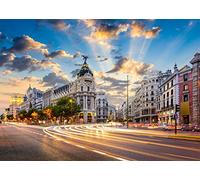 Puzzle 1000 Piezas Madrid España Al Atardecer 75 * 50Cm