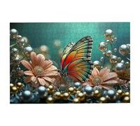Puzzle 1000 Piezas Mariposa, Puzzle Flor, Puzzles 1000 Adultos, Rompecabezas Adultos con Caja Regalo, Rompecabezas de Madera Desafiante para Toda la Familia, Regalos Originales para Mujer Decor -2962