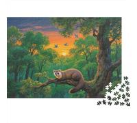 Puzzle 1000 Piezas Marta Posada en Rama del Bosque Rompecabezas De Madera HD para Adultos Y Niños - Retos Creativos 1000pcs (75x50cm)
