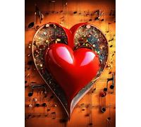 Puzzle 1000 Piezas Me Encanta la música | Puzzles Adultos | para Toda La Familia |75x50 cm | Entretenimiento Creativo Rompecabezas Adultos Regalo