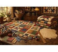 Puzzle 1000 Piezas Mesa Patchwork Vintage Madera