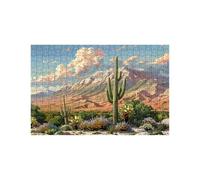 Puzzle 1000 Piezas Montaña Puzzle 1000 Piezas Adultos Cactus Educativo Rompecabezas Madera para Toda la Familia Junta, Puzzles para Reducir el Estrés y Primavera Cuadros Decoracion 50 x 75Cm LZPT03832