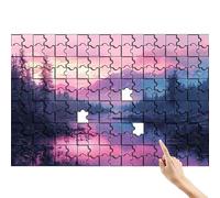 Puzzle 1000 Piezas Montaña, Rompecabezas Adultos, Juegos Educativos Familiares, Desafía el Puzzle Lago Creativo, Conjunto Colorido e Interesante con Caja para Regalo Mujer Decoracion Habitacion G-2