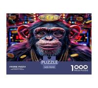 Puzzle 1000 Piezas - Morir Gorilla, Vida Silvestre artística, Rompecabezas Desafiante, Regalo para Hombres Y Mujeres, 70x50cm/1000pcs