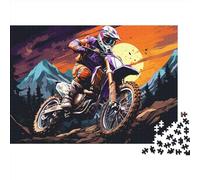Puzzle 1000 Piezas,Moto,Puzzle De 1000 Piezas para Adultos,Juguete Edugatoivo,Motos de Cross Motocross Puzzles para Adultos 1000pcs (75x50cm)