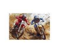 Puzzle 1000 Piezas, Motocicleta Puzzle 1000 Piezas Madera 50 x 75cm con Caja de Papel de Colores y Bolsa de Malla Portátil, Rompecabezas Hombre para Primavera Decoracion Pared Regalo Mujer LZPT-04589