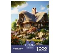 Puzzle 1000 Piezas Mountain Village Cottage Juego Educativo Entretenimento Multicolor Spring Flower Clusters Juego Familiar Regalo Juguete Colorido para Niños De 8 A 12 Años 70x50cm/1000pcs
