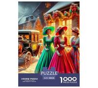 Puzzle 1000 Piezas Mujer Elegante, Desafío, Juguete Entretenimento Multicolor Christmas Theme Juego Familiar Regalo Clásicos para Adultos Y Niños A Partir De 12 Años 38x26cm/1000pcs