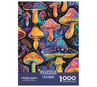 Puzzle 1000 Piezas Mushroom, Desafío, Juguete Entretenimento Multicolor Picture Book Painting Juego Familiar Regalo para Adultos Y Niños Mayores De 12 Años 38x26cm/1000pcs
