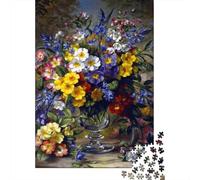 Puzzle 1000 Piezas Natura morta Floreale Painting Rompecabezas 38x26cm/1000pcs Regalos para Adultos Y Niños Cartón 100% Reciclado Juegos Únicos De Desafío