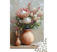 Puzzle 1000 Piezas Natura morta Floreale Rompecabezas 38x26cm/1000pcs Regalos para Adultos Y Niños Cartón 100% Reciclado Descompresión