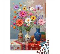 Puzzle 1000 Piezas Natura morta Floreale Rompecabezas 70x50cm/1000pcs Regalos para Adultos Y Niños DIY Creative Intelectual Desafío