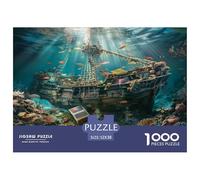 Puzzle 1000 Piezas Naufragio | para Toda La Familia | 52x38cm/1000pcs | Rompecabezas Adultos | Decoración del Hogar