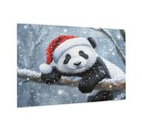 Puzzle 1000 Piezas Navidad Puzzle Panda Rompecabezas DIY con Caja de Regalo,Pasatiempo Creativo,Regalos Originales para Mujer,Juego Familiar Actividades Creativas para Wall Decoration 75x50 cm -2282Y