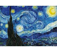 Puzzle 1000 Piezas, Noche Estrellada de Vincent Van Gogh, 70 x 50 cm, Puzzle de 1000 Piezas para Adultos, Juguete Educativo Puzzle, Puzzles Van Gogh para Adultos y Niños