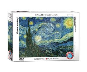 Puzzle 1000 Piezas Noche Estrellada sobre el Ródano Vincent Van Gogh