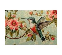 Puzzle 1000 Piezas Pájaro Puzzles Flor Medidas 75x50cm Rompecabezas para Adultos Entretenimiento Creativo, Divertido Clásico Rompecabezas Juguetes Educativos Decor Regalos Originales para Mujer F-38