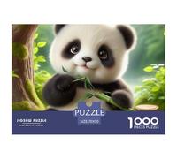 Puzzle 1000 Piezas Pandas Rojos Enamorados, para Adultos y Niños, Juego Familiar
