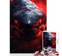 Puzzle 1000 Piezas para Adolescentes Inferno Eyes of The Shark Decoración del hogar Juguetes Regalos de cumpleaños Juegos educativos Mejorar el Amor en Pareja Tamaño 38x52cm