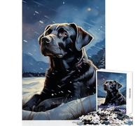 Puzzle 1000 Piezas para Adolescentes Retrato de un Labrador Amarillo Juguetes antiestrés Regalos de Amigo Invisible Juegos educativos Mejorar el Amor en Pareja Tamaño 50x75cm