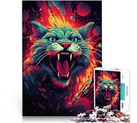 Puzzle 1000 piezas para adultos Animal Lynx para rompecabezas 38x52 cm con piezas de formas aleatorias totalmente encajables para los 14 años