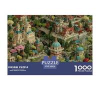 Puzzle 1000 Piezas para Adultos - Arquitectura Urbana, Arte Arquitectura, Rompecabezas Desafiante, para Niños +6 Años, Juego Familiar, 38x26cm/1000pcs