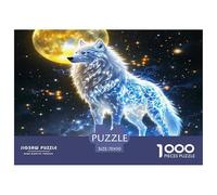 Puzzle 1000 Piezas para Adultos - Arte del Lobo mítico, Vida Silvestre mística, Rompecabezas Desafiante, para Niños +6 Años, Juego Familiar, 70x50cm/1000pcs