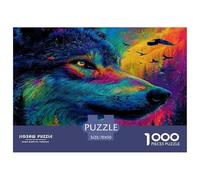 Puzzle 1000 Piezas para Adultos - Arte del Lobo mítico, Vida Silvestre, Rompecabezas Desafiante, para Niños +14 Años, 70x50cm/1000pcs
