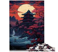 Puzzle 1000 piezas para Adultos Arte y Paisaje de Estilo Japonés Juego Familiar para y 26x38 cm Anti-Stress Vacaciones en Casa Matar Tiempo