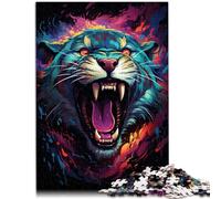 Puzzle 1000 piezas para adultos. Bestias coloridas extrañas. Puzzle imposible con piezas de formas aleatorias totalmente encajables. 26 x 38 cm