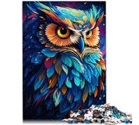 Puzzle 1000 piezas para adultos Búho místico Juego de reflexión 26x38cm Actividades Diversión en el Hogar Regalo de Cumpleaños Regalos de Viaje