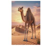 Puzzle 1000 piezas para adultos, camello, para niños, rompecabezas de madera, decoración del hogar, 78 × 53 cm