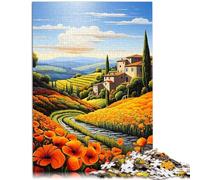 Puzzle 1000 piezas para adultos Campos toscanos Juguetes Juegos educativos Alivio del Estrés Entrena tu cerebro y tus manos 14.96 pulgadas x 20.47 pulgadas para 14 años