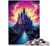 Puzzle 1000 piezas para adultos castillo extraño juego estimulante 26 x 38 cm para es ideal como regalo para toda la familia para los 14 años