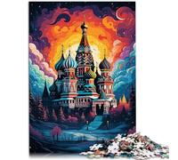 Puzzle 1000 piezas para adultos Catedral de San Basilio Juego de Puzzle 26x38cm Mejorar el amor entre parejas para jóvenes de 14 años