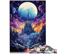 Puzzle 1000 piezas para adultos catedral espacial juego juguetes para la familia regalo de cumpleaños regalos decoración de pared para adolescentes de 14 años y mayores, 26 x 38 cm