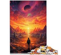 Puzzle 1000 piezas para adultos, Ciudad bajo la puesta del sol, juego de juguetes para la familia, regalo, juego de rompecabezas estimulante y juego familiar de 19.7" x 29.5"